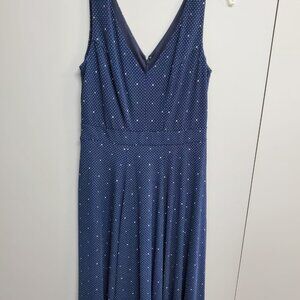 Ann Taylor Sleeveless Polka Dot Dress